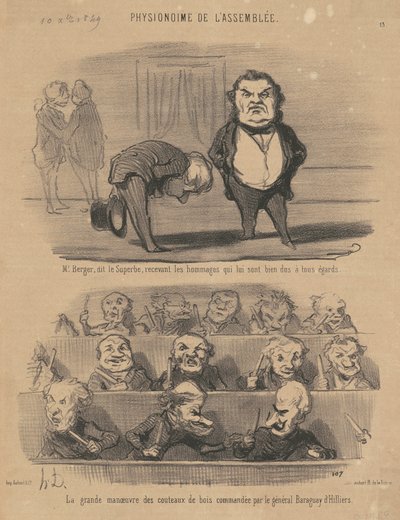 Sr. Berger, disse que o soberbo... de Honoré Daumier