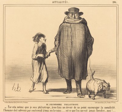 Sr. Prudhomme Philanthrope de Honoré Daumier