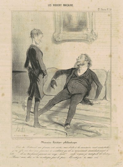 Macaire herdeiro-filantropo de Honoré Daumier