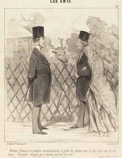 Madame Cabassol caminha... de Honoré Daumier