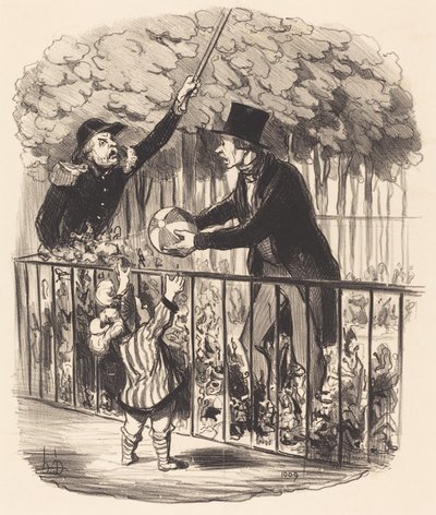 Mas já que estou dizendo que é a bola dele... de Honoré Daumier