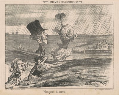 Perdi o comboio de Honoré Daumier