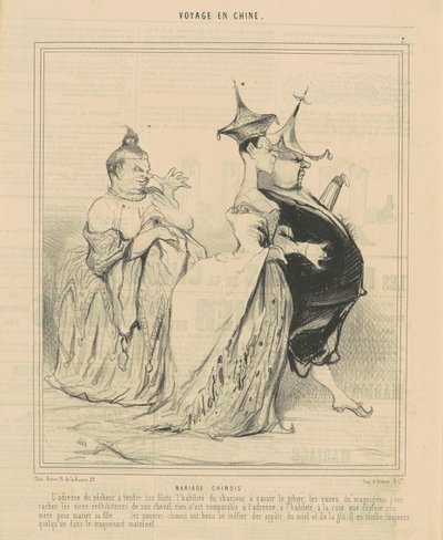 casamento chinês de Honoré Daumier
