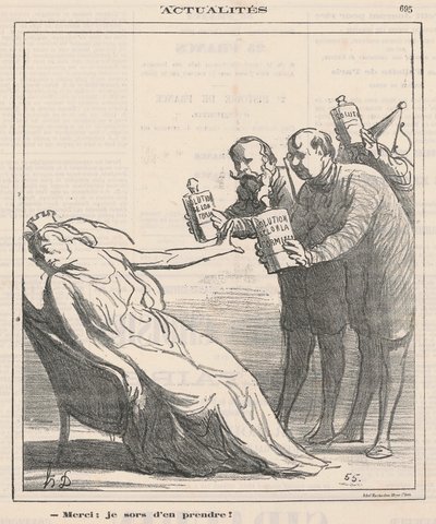 Obrigado, vou pegar um pouco de Honoré Daumier