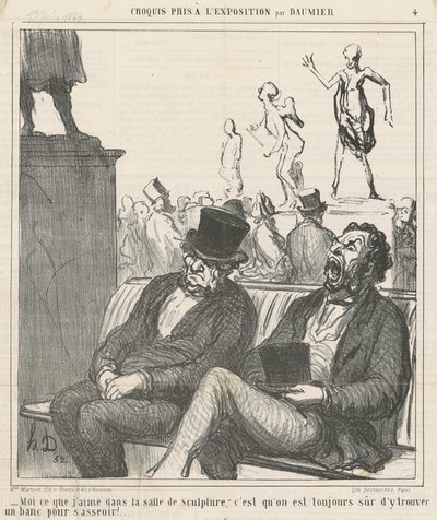 Eu o que gosto na sala de esculturas... de Honoré Daumier