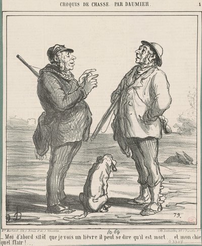 Eu primeiro assim que vejo uma lebre... de Honoré Daumier