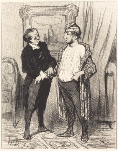 Minha querida, asseguro-lhe que... de Honoré Daumier