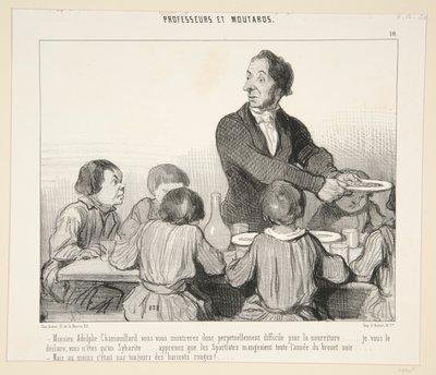Sr. Adolphe Chamouillard mostrar-se-á portanto. #10 de Professores e Palestrantes de Honoré Daumier
