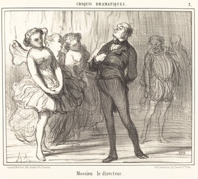 Mossieu le directeur de Honoré Daumier