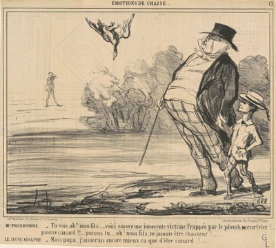 Senhor Prudhomme. Vois, Oh! Seg fil... de Honoré Daumier
