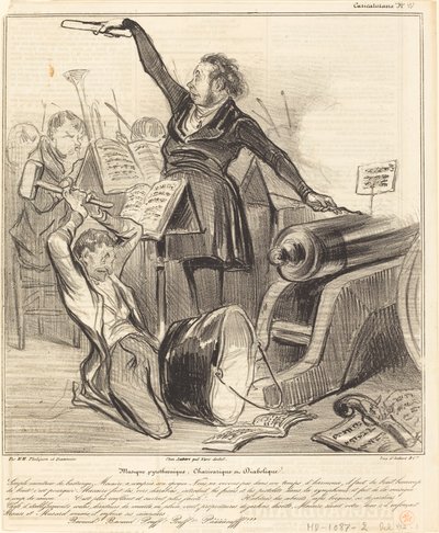 Música pirotécnica, carivarica e diabólica de Honoré Daumier