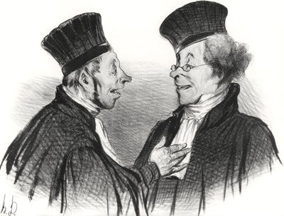 Minha querida! Você desmaiou... admiravelmente. Realmente causou uma impressão duradoura!, 1838. de Honoré Daumier