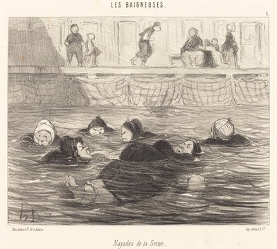 Nayades de la Seine (ninfas do mar do Sena) de Honoré Daumier