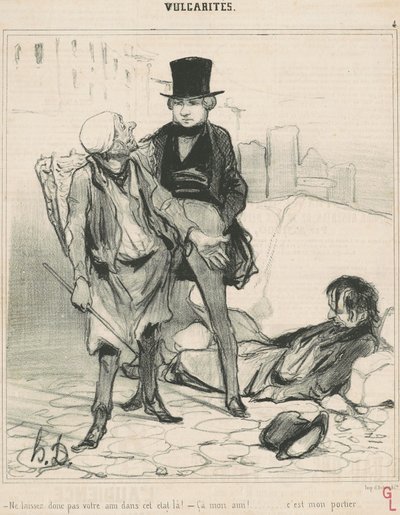 Ne laissez donc pas votre ami dans cet état la! de Honoré Daumier