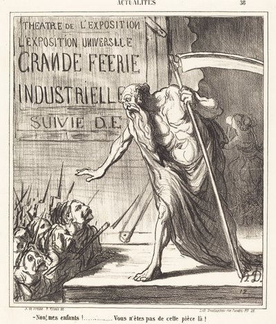 Não... você não é daquela sala! de Honoré Daumier