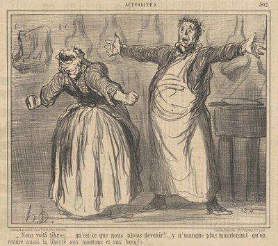 Nous voila libres... de Honoré Daumier