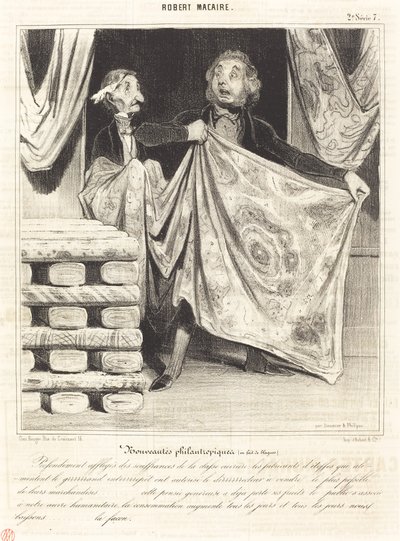 Nouveautés philantropiques... de Honoré Daumier