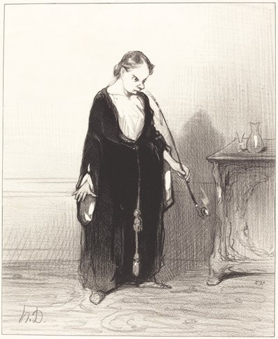 Ó prazer do ópio que você arrebata de mim!... de Honoré Daumier