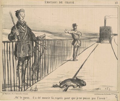 Oh! O mendigo... ele morreu lá... de Honoré Daumier