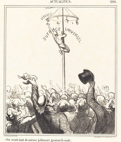 Tínhamos... bem lubrificado o mastro de Honoré Daumier