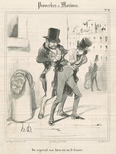 Recuperamos nossa propriedade ou a encontramos de Honoré Daumier