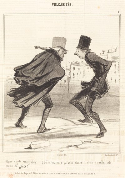 Onze graus centígrados! de Honoré Daumier