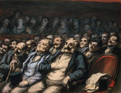 Sede da Orquestra, 1856-1858. de Honoré Daumier