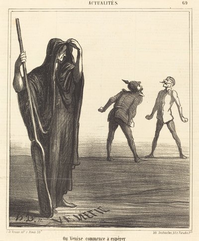 Onde Veneza começa a ter esperança de Honoré Daumier