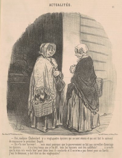 Oui, Madame Chaboulard... de Honoré Daumier
