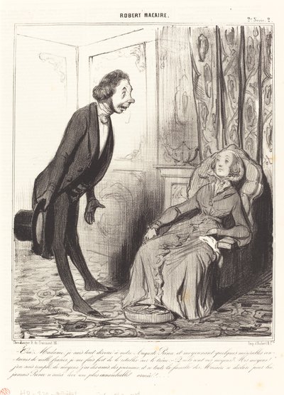 Sim, senhora, sou completamente dedicado ao nosso... Príncipe... de Honoré Daumier