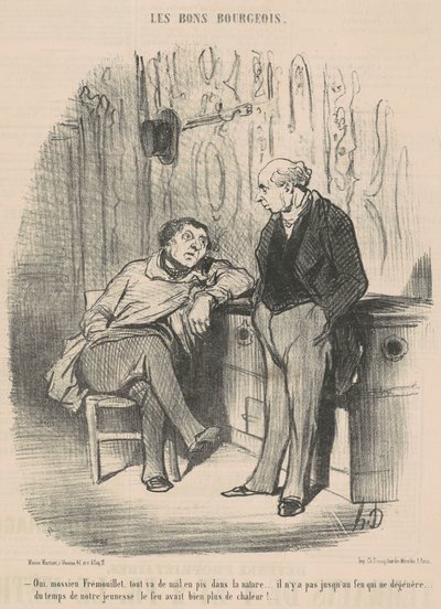 Sim, Mossieu Fremoillet, tudo vai de mal a pior... de Honoré Daumier