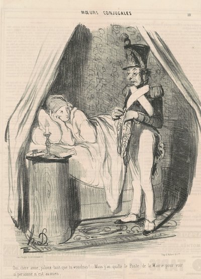 Sim, caro amigo, ciumento o quanto quiser!... de Honoré Daumier