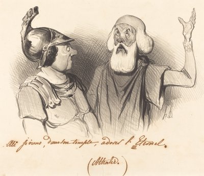 Sim eu venho, em seu templo... de Honoré Daumier