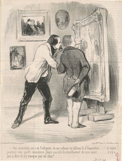 Sim... eles tiveram a indignidade de me recusar esta pintura... de Honoré Daumier