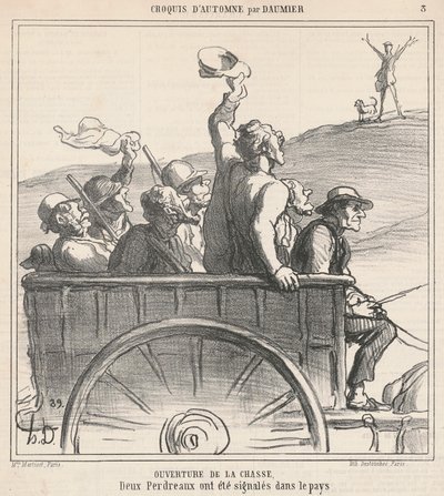 Abertura da caça de Honoré Daumier