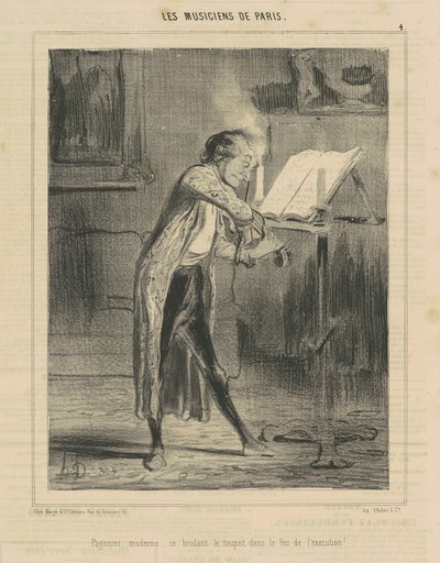 Paganini Moderno... de Honoré Daumier