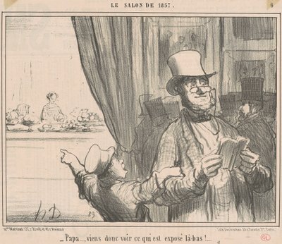 Pai... então venha ver o que... de Honoré Daumier