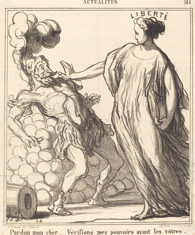 Desculpe meu caro... de Honoré Daumier