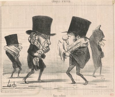 Paris tem um resfriado de Honoré Daumier