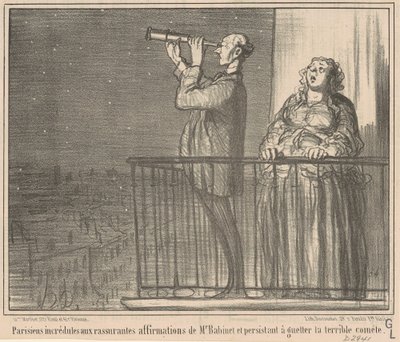 Parisienses incrédulos... de Honoré Daumier