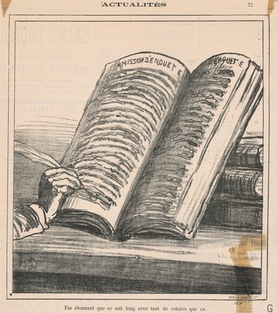 Não é à toa que é longo... de Honoré Daumier