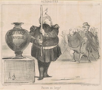 Vá largo! de Honoré Daumier