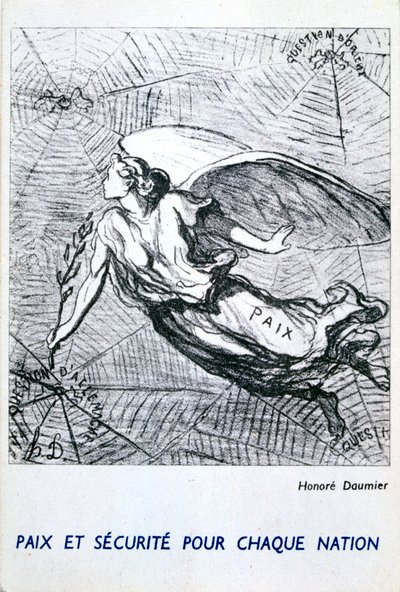 Paz e segurança para cada nação de Honoré Daumier