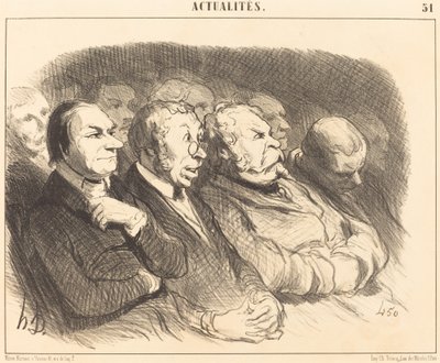 Fisionomias de espectadores de la Porte St.-Martin... de Honoré Daumier