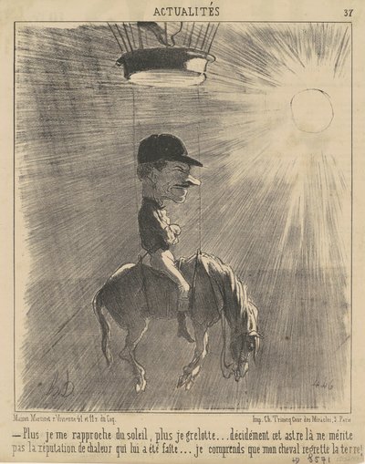 Além disso, je me rapproche du soleil... de Honoré Daumier