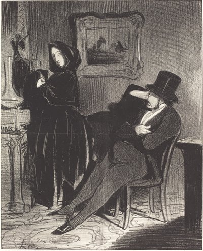 Plus souvent que je te conduirai... au bal... de Honoré Daumier