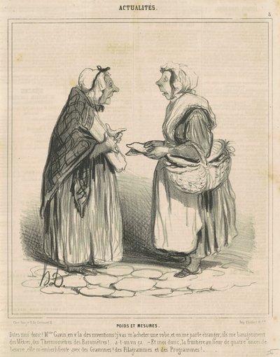 Pesos e medidas de Honoré Daumier