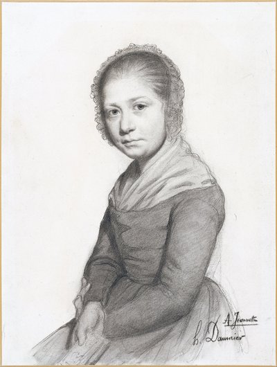 Retrato de uma menina (Jeannette) de Honoré Daumier