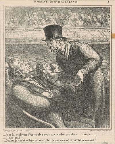 Pela sétima vez você vai me devolver... de Honoré Daumier