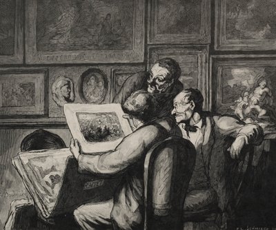 Entusiastas de impressão. de Honoré Daumier